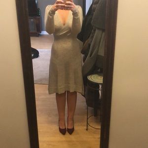BCBGMAXAZRIA long sleeve merino wool dress